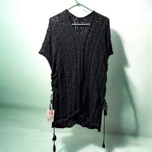 Simply Noelle Black Knit Cover-Up